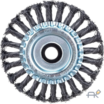 Щетка дисковая косич.125ммх22мм GEPARD (GP0894-125) (плоская. для УШМ. в блистере) (GP0894-125)